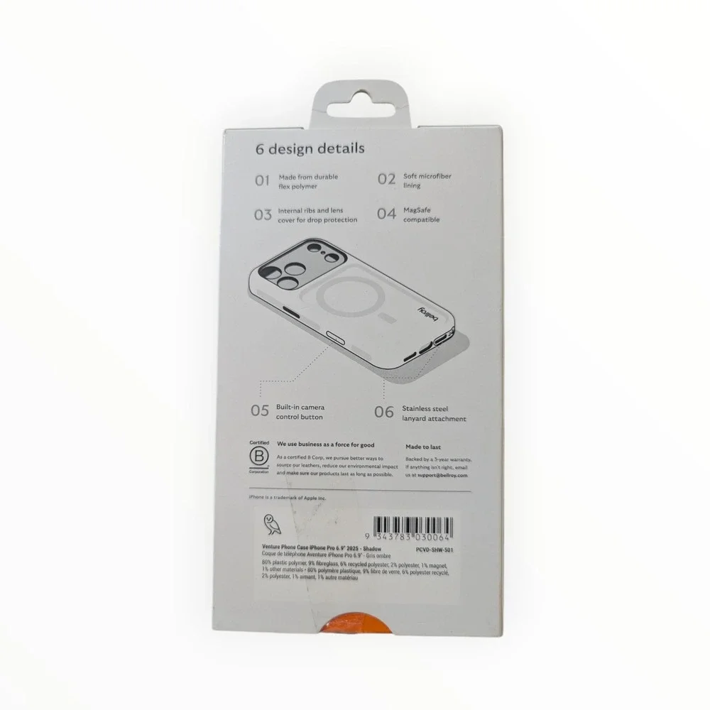 Bellroy important notes
